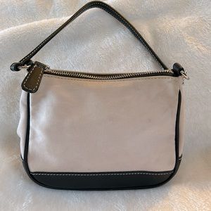 Coach Hampton Vintage Peach Leather Canvas Mini Bag Style AOJ 7704